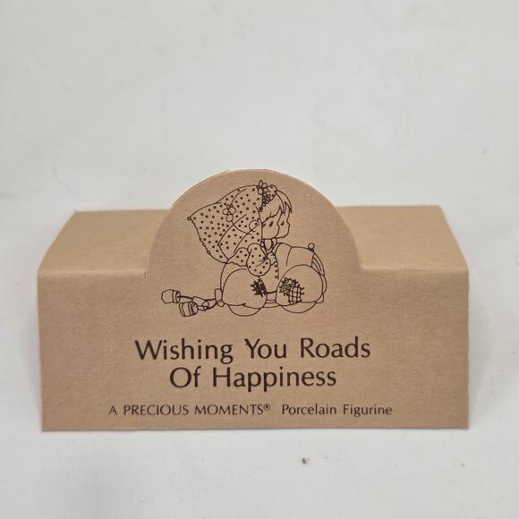 Precious Moments 520780 Wedding Couple Car “Wishing You Roads of Happiness” 1988 - Picture 10 of 16